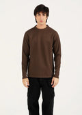 URBAN ORA CLOTHING #7606 TEXTURED FULL SLEEVE TEE