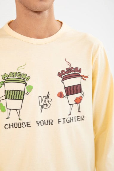 URBAN ORA CLOTHING #7610 FULL SLEEVE GRAPHIC TEE