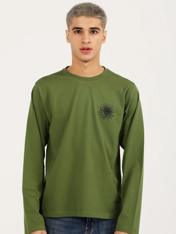 URBAN ORA CLOTHING #7613 FULL SLEEVE GRAPHIC TEE