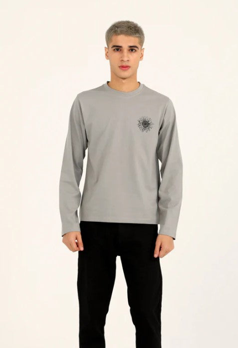 URBAN ORA CLOTHING #7622 FULL SLEEVE GRAPHIC TEE