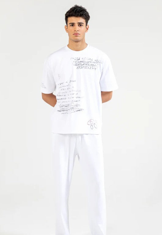 URBAN ORA CLOTHING #7641 BAGGY FIT GRAPHIC TEE