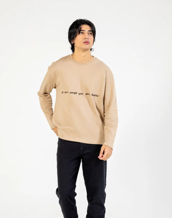 URBAN ORA CLOTHING #7644 BAGGY FIT FULL SLEEVE GRAPHIC TEE