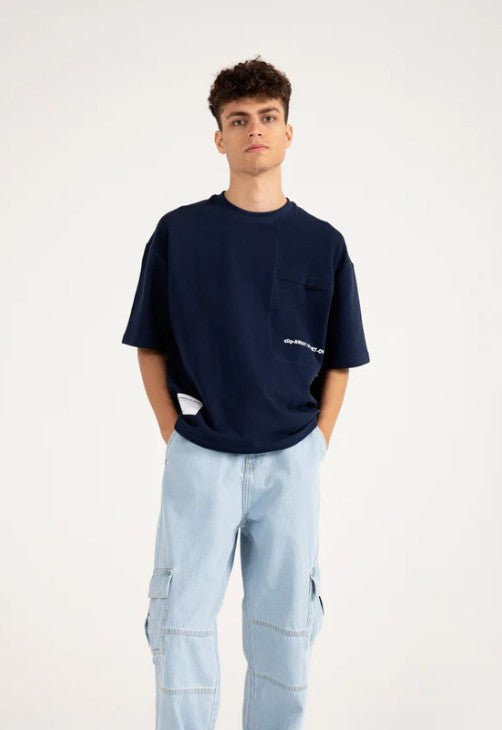 URBAN ORA CLOTHING #7657 BOXY FIT TEXTURED TEE